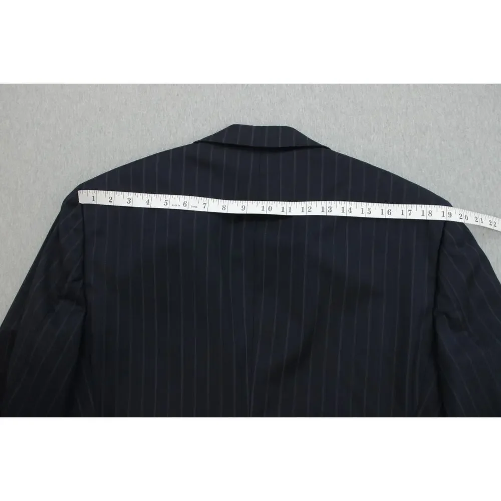 Brooks Brothers Suit Mens 43R / 38W Blue Stripe 1818 Madison x Estrato - 2 Piece